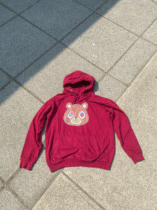 Sun Tees Heavyweight Kanye Bear  Streetwear  Hoodie Small  Red  Sweater