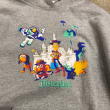 Disney Parks Pixar Characters Grey Hoodie Small