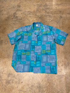 Ruly’s Vallarta Blue Button Up SS Hawaiian Shirt Medium