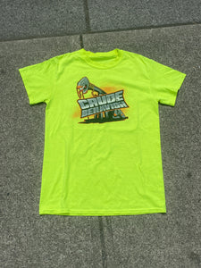 Crude Behaviour Neon Yellow SS Monster Truck Shirt