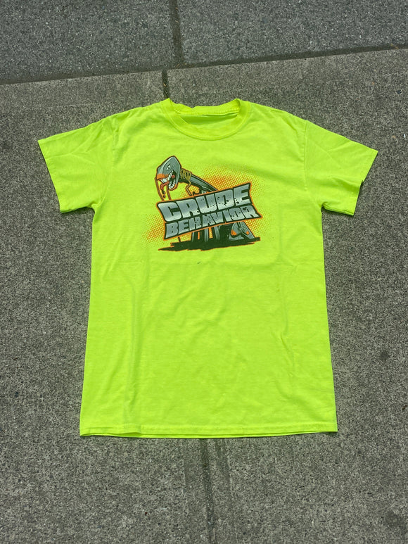 Crude Behaviour Neon Yellow SS Monster Truck Shirt