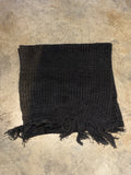 Crochet Black Faded Scarf