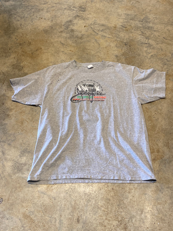 Anvil John Force Grey XXLarge Racing Double Sided Print Shirt 2006