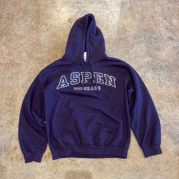 Gildan Aspen Colorado Navy Blue Sweater Small