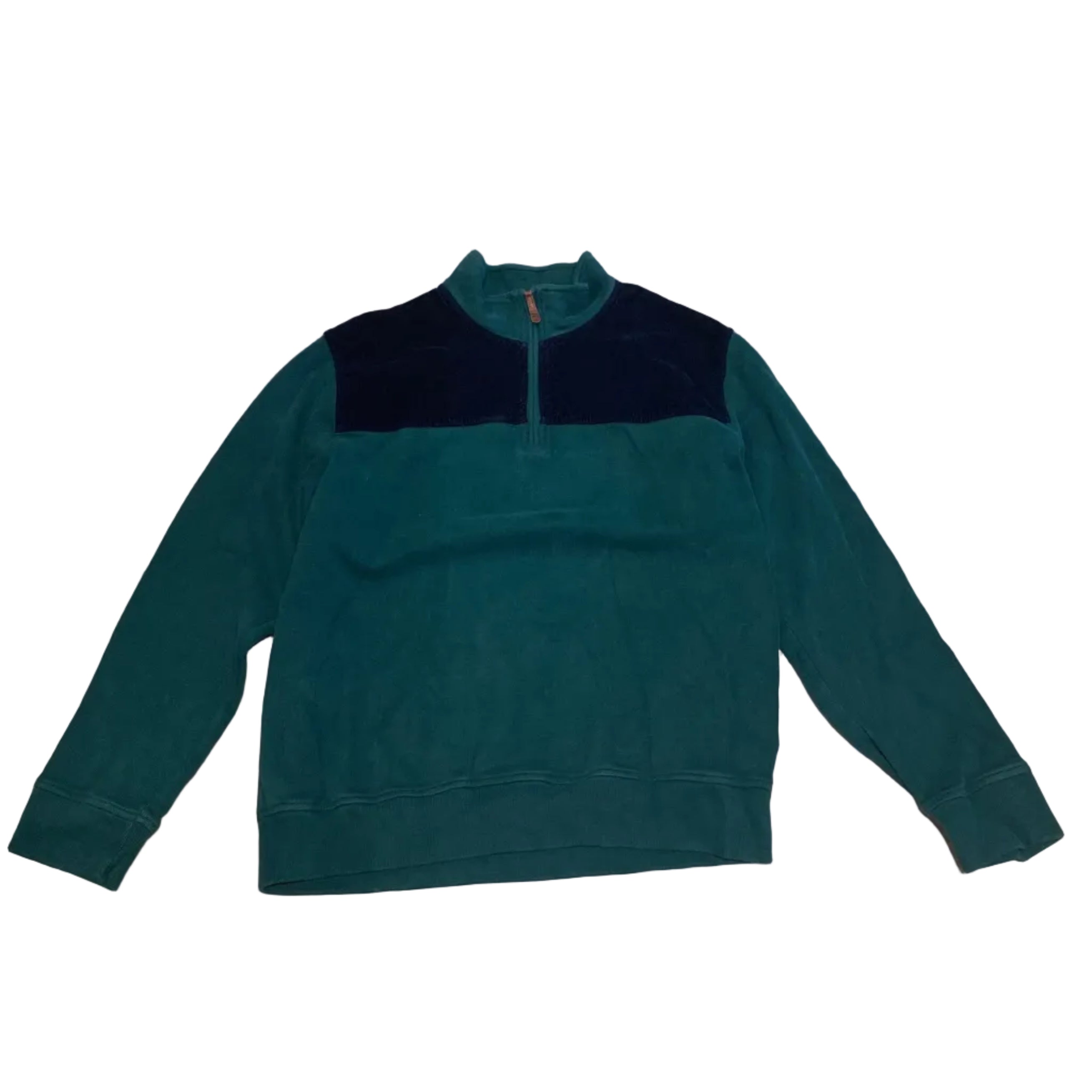 Lands End Corduroy Half Zip Vintage Outdoors Large Sweatshirt