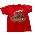 Screen Stars Red Wolves 1980 Single Stitch Vintage Shirt Medium