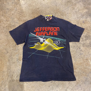 Hanes Jefferson Airplane Tour 1989 Black Large Shirt