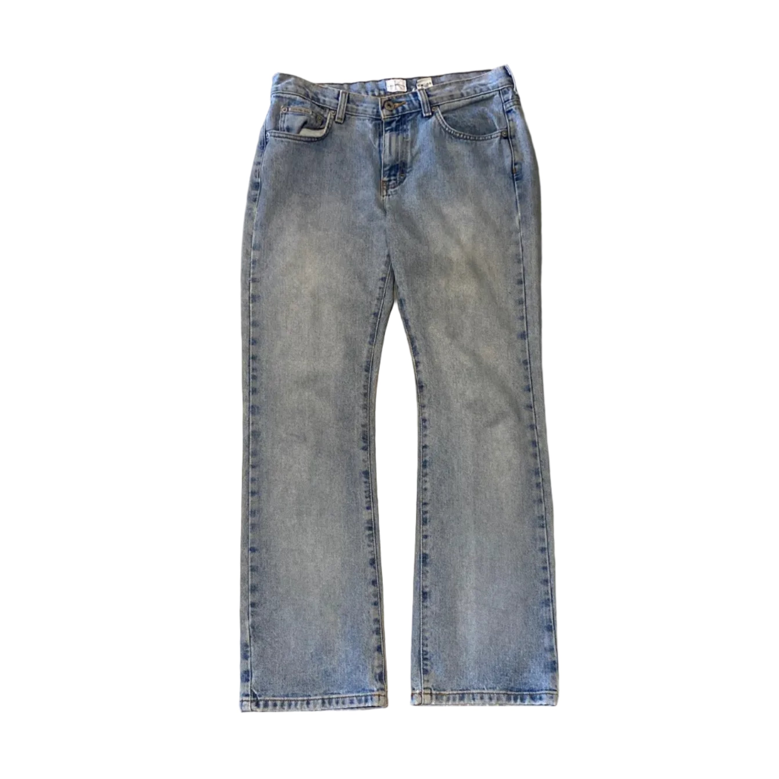 CK Jeans Calvin Klein Denim 30 29 Size 7 Made in Mexico Bootcut Sandblast Denim Jeans