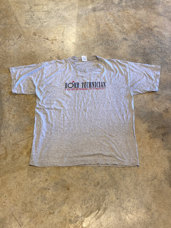 Gildan Bomb Technician Grey XL Shirt