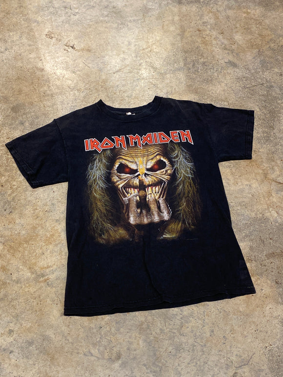 Alstyle Iron Maiden Skull Black 2011 SS Shirt Medium