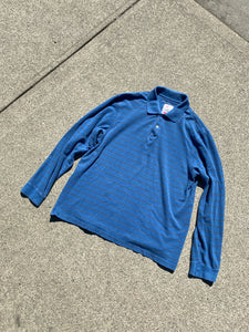 Eddie Bauer Blue Polo Shirt Large