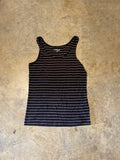 Company Ellen Tracy Black Stripe Small Tank Top