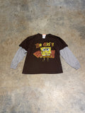 Spongebob 2006 He Did It Kids 6/7 LS Shirt