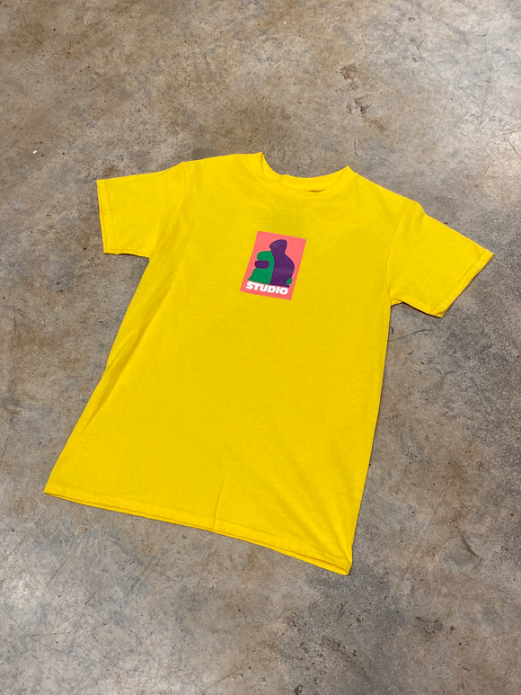 Studio XOXO Hugging  Streetwear  SS Small  Yellow Shirt