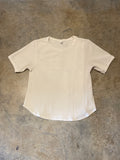 Uniqlo XSmall Cream Ribbed SS Shirt