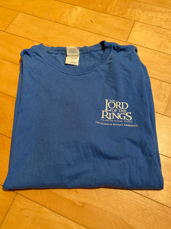 Gildan Lord of the Rings Blue Trilogy SS Shirt Large