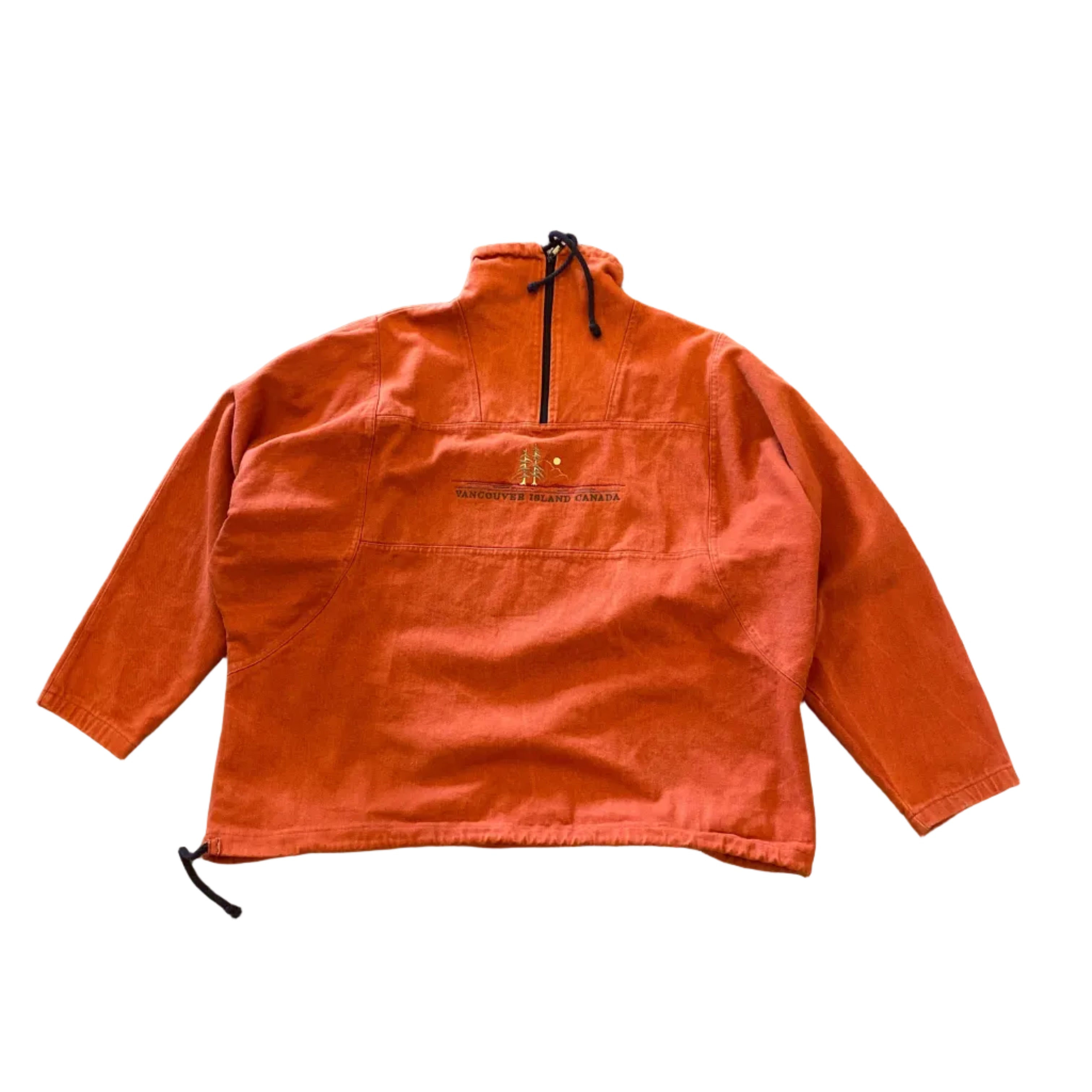 Cook Collection Vancouver Island Canada Pullover Anorak Denim Jacket XXLarge Vintage Made in Canada
