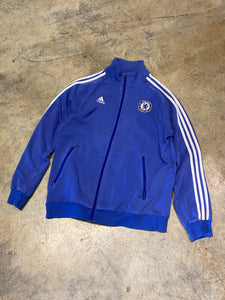 Adidas Blue Chelsea FC Zip Medium Sweater