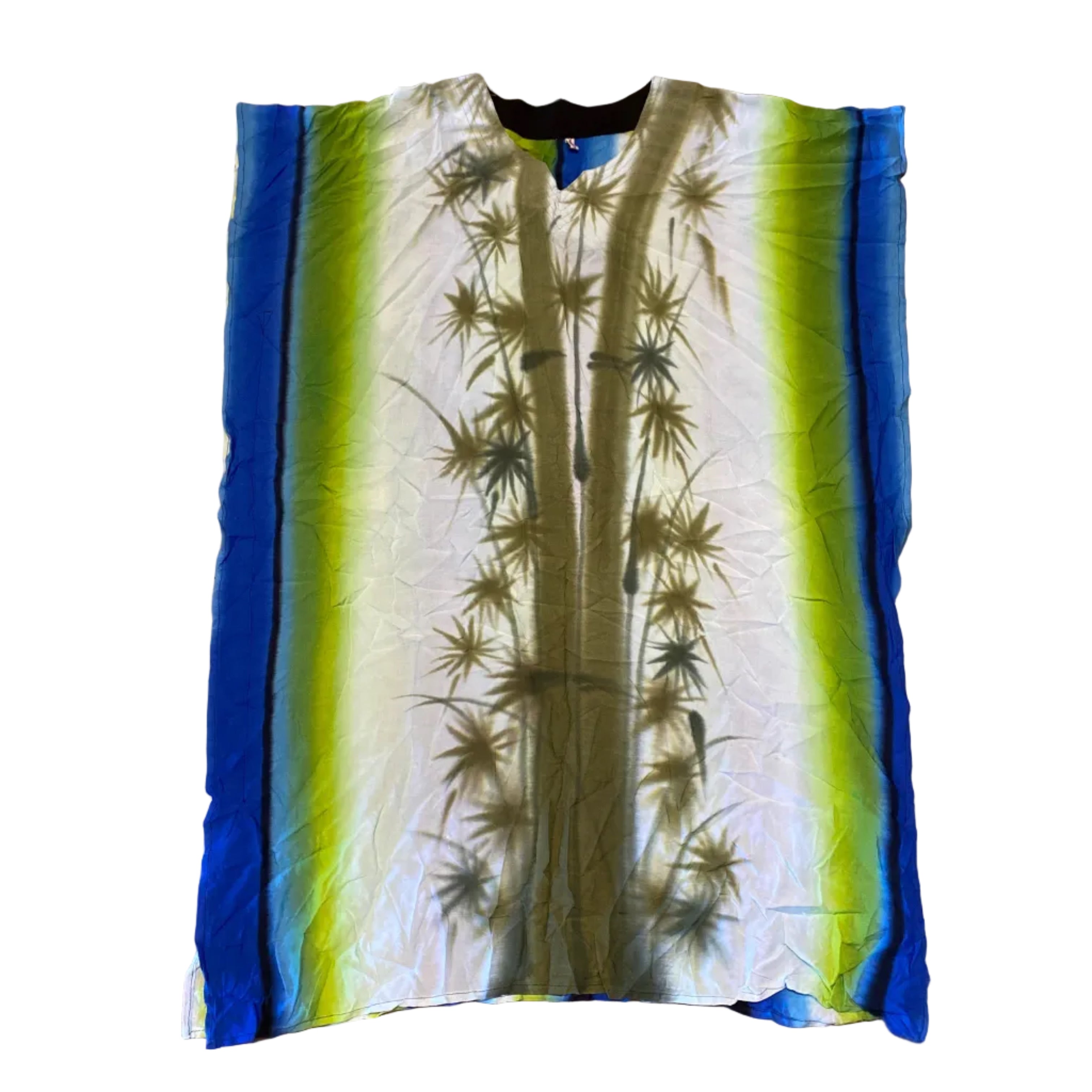 Amazing Tan Tie Dye VNeck Poncho