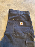 Carhartt No Tag Black Double Knee Rivet Est 34 30 Pants