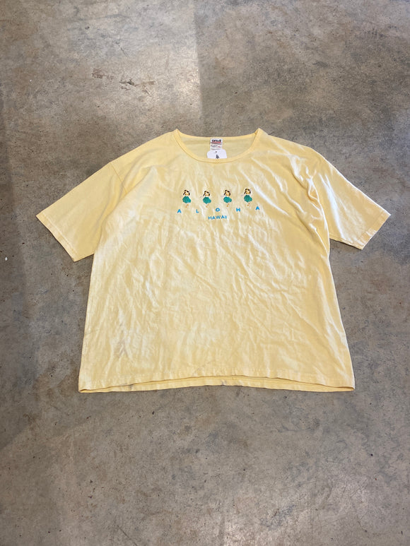 Anvil Aloha Hawaii Yellow XLarge Shirt