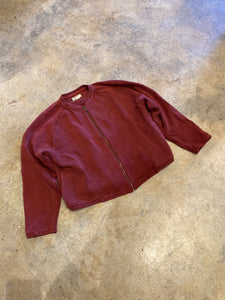 Tommy Bahama Full Zip Burgundy Large Sweater