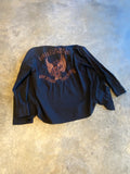 Harley Davidson H-D Ink Embroidered Back Motorsports  LS Large  Button up Black Shirt