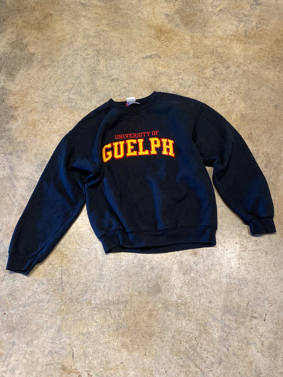 DW20 Dubwear University of Guelph Medium Black Crewneck Sweater