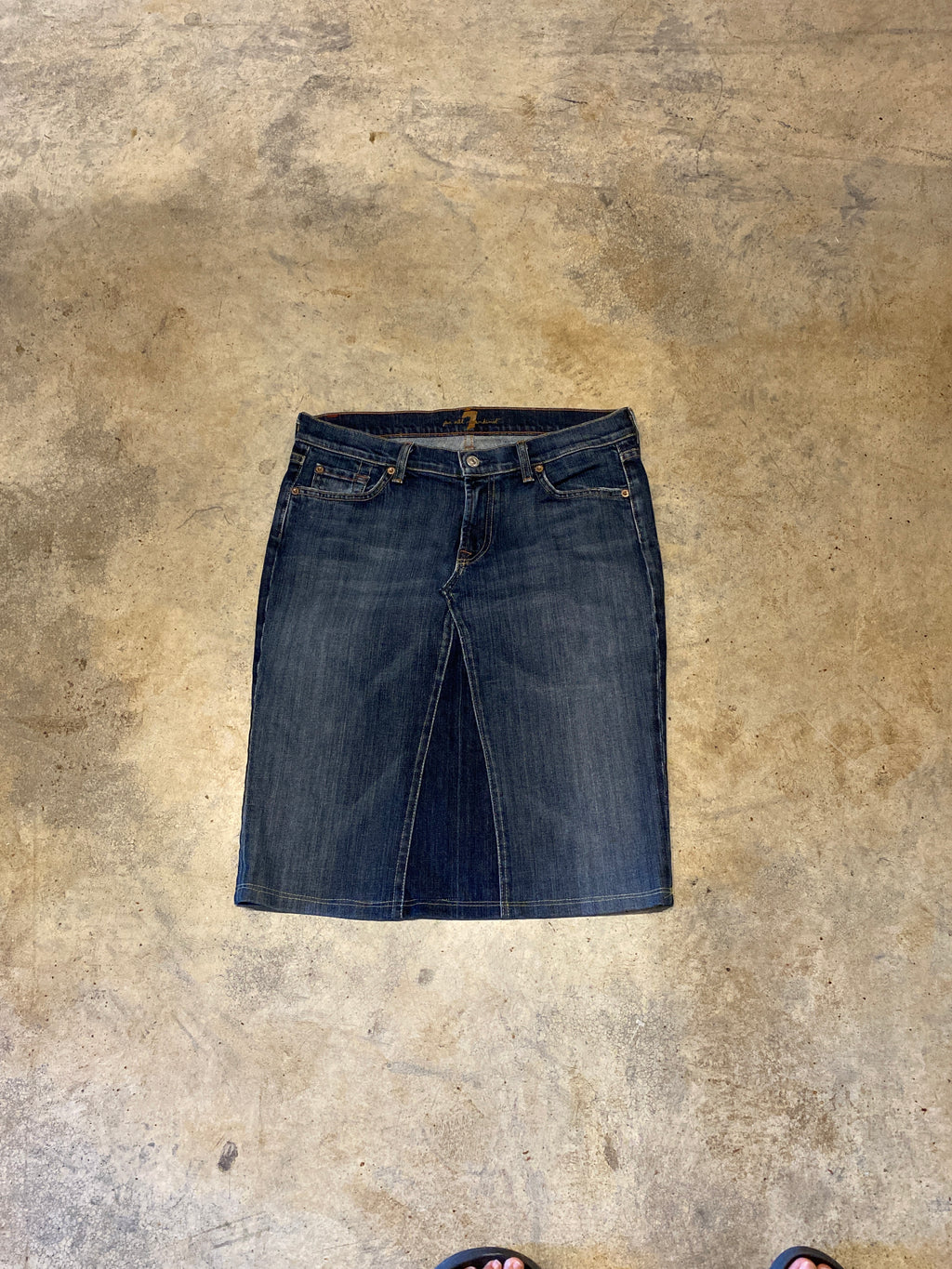 For all Mankind 31 (7)  Made in USA Denim Skirt
