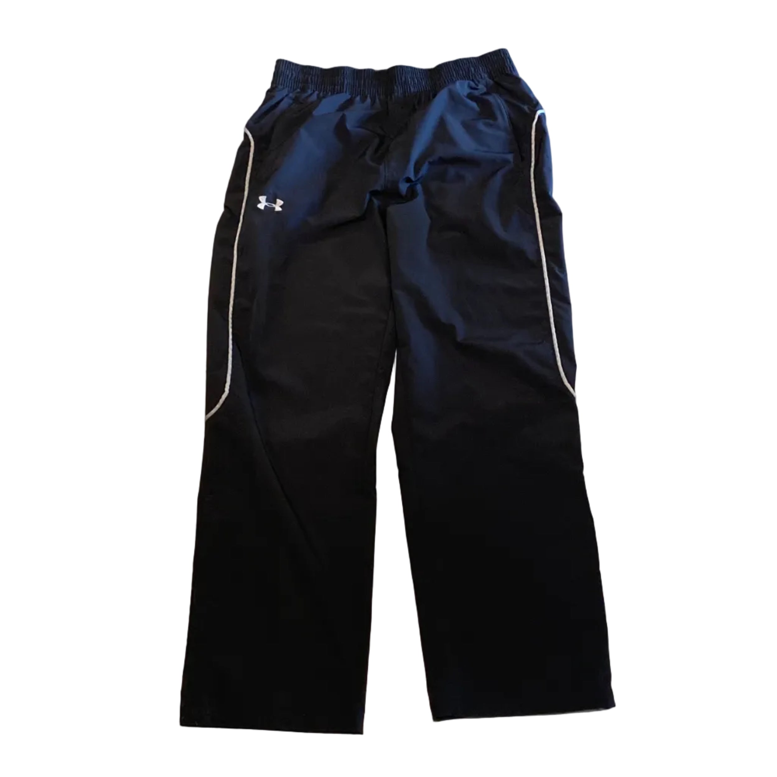 Under Armour Black Large Track Pants Bottom Leg Zip Pants