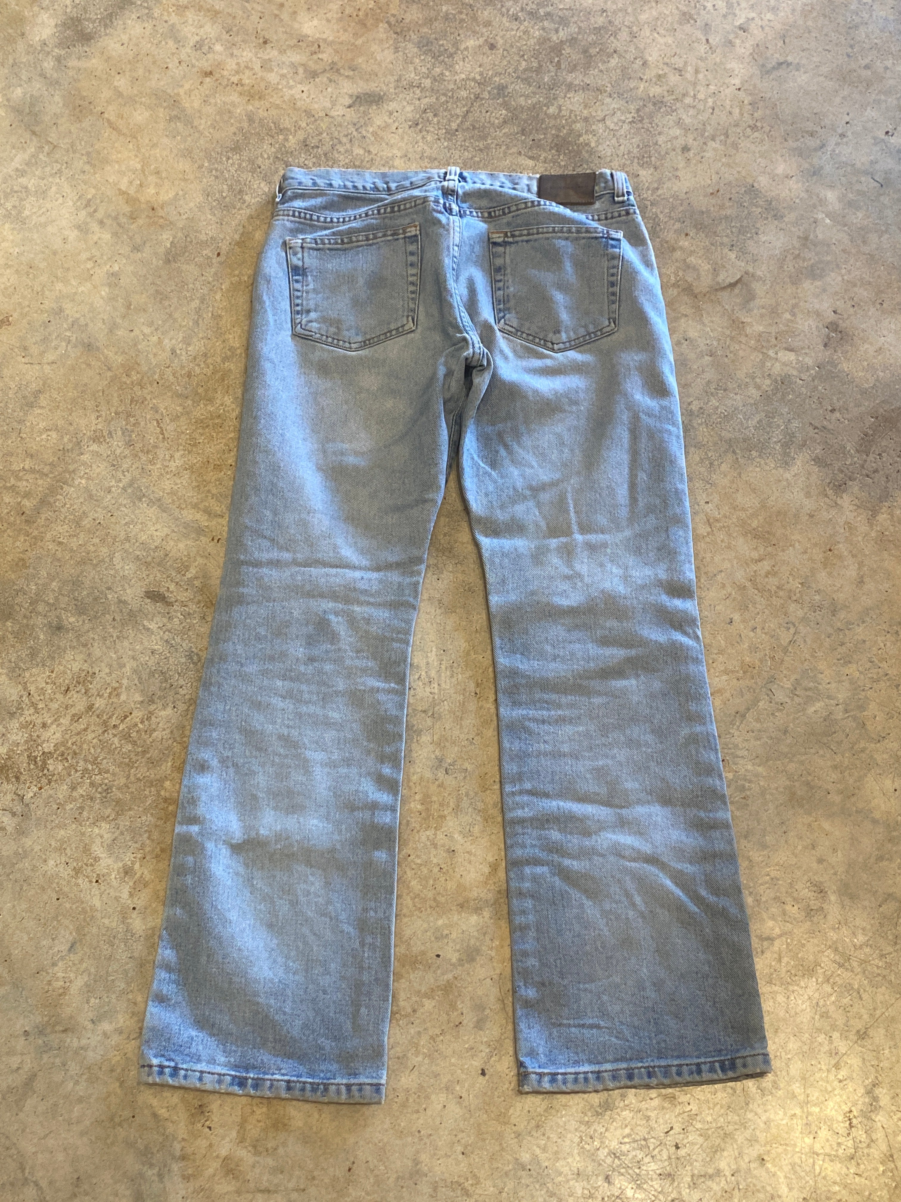 CK Jeans Calvin Klein Denim 30 29 Size 7 Made in Mexico Bootcut Sandblast Denim Jeans
