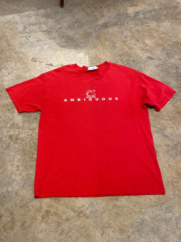 Ambiguous   Streetwear  SS Large  Red Shirt