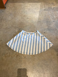 American Apparel Blue Denim Striped Large Skirt