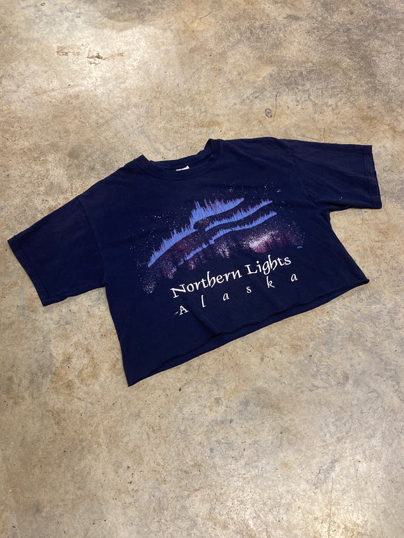 Gildan Northern Lights Alaska Cropped Large Shirt