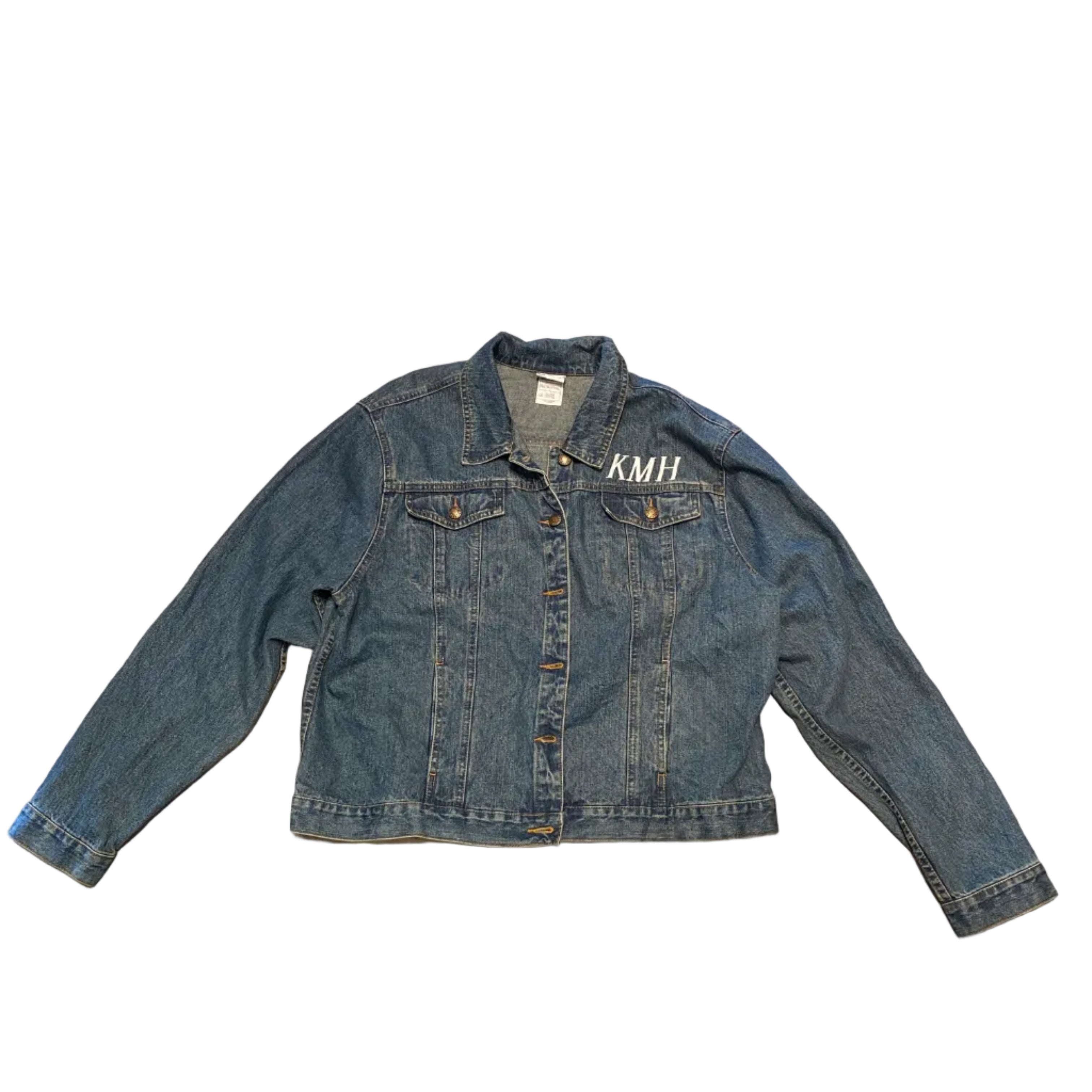 Disney XXLarge Tinkerbell KMH Embroidered Vintage Denim Jacket