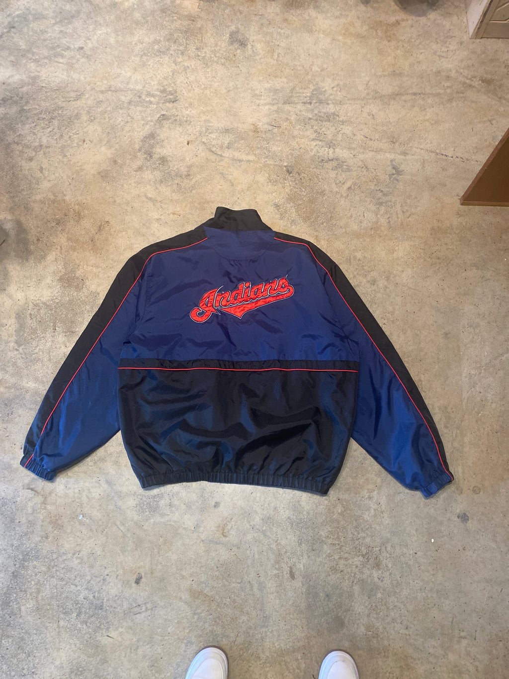 MLB Vintage Indians Sports Jacket XLarge