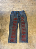 Unbranded Vizstim Tribal Design Denim 36 30 Pants