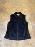 Northern Reflections Zip Black Cord Small Vest