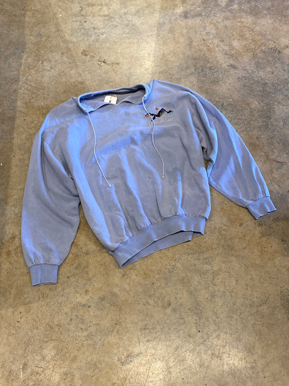 Sutton’s Sportswear Diamond Lake Blue XL Pullover Vintage Sweater (small centre stain)