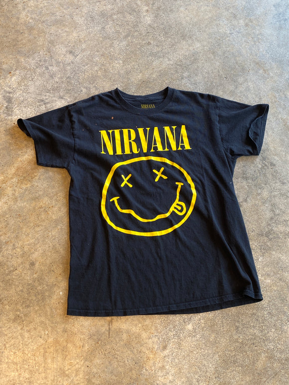 Nirvana Black Nevermind Shirt Medium