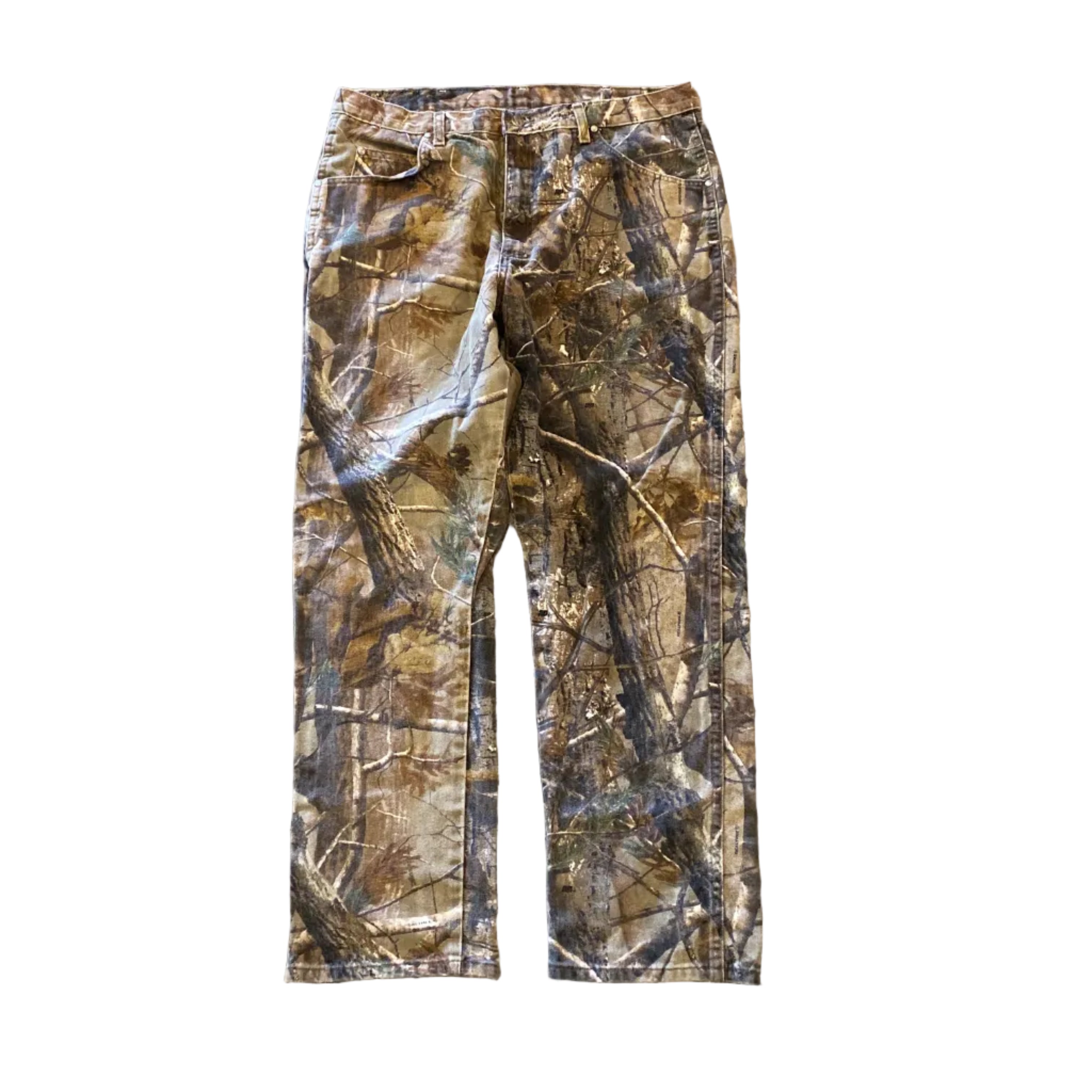 Wrangler Realtree Camo Baggy Pants 36 30 Y2K Hunting Pattern