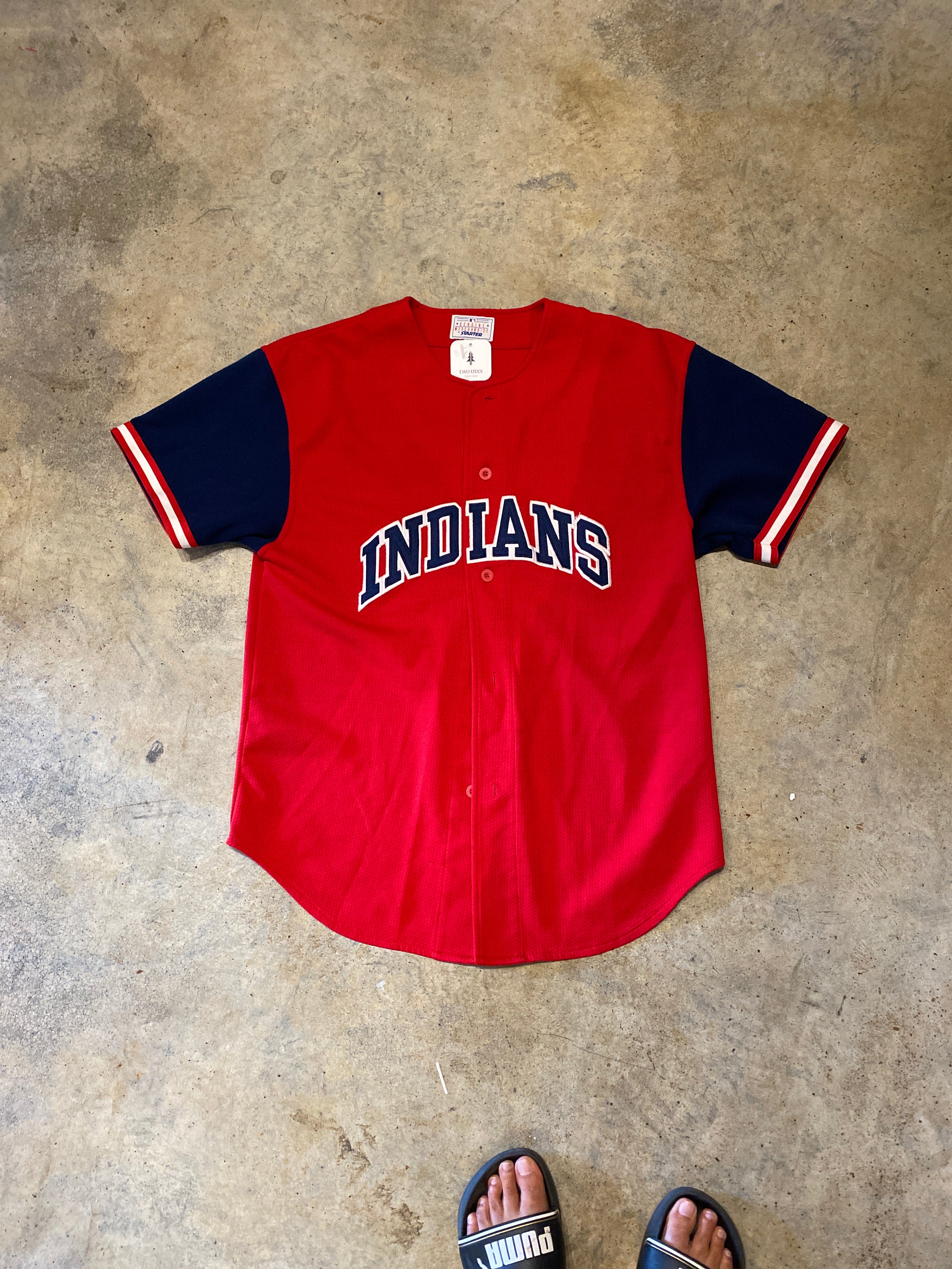 Starter Indians Red Vintage Jersey