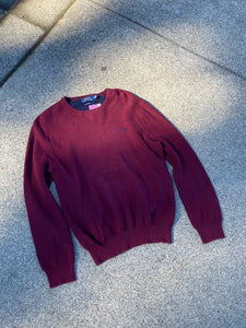 Polo Ralph Lauren Burgundy Knit Sweater Large