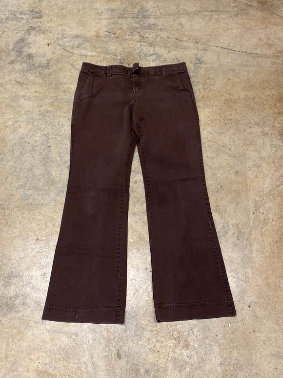 Volcom Brown Trouser Pants repaired Pockets 11