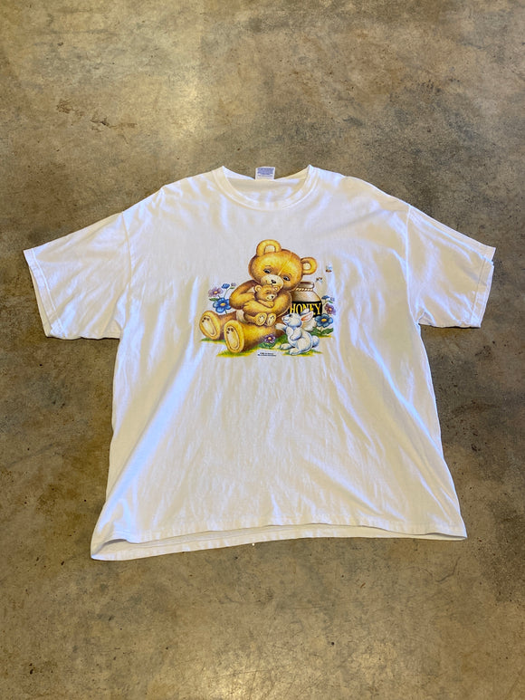 Hanes Heavyweight Jim Spencer Teddy Honey Bear Mama 2002 White XL Shirt