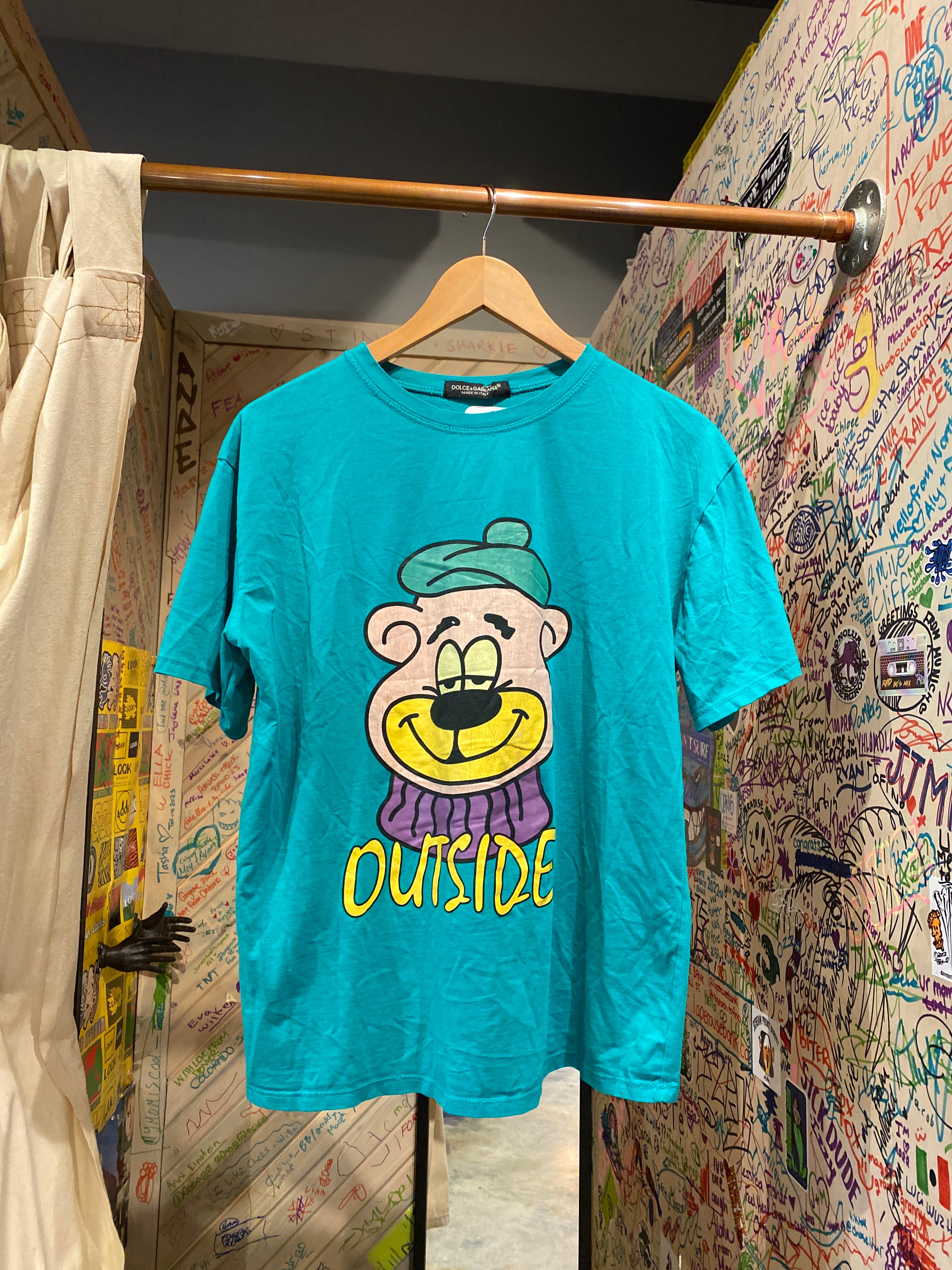 Dolce & Gabbana Made in Italy Outsider Teal Green Shirt