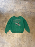 Ravens Athletic Saskatchewan Roughriders Green Crewneck Sweater XLarge Vintage Made in Canada
