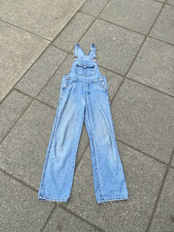 Bass Denim Overalls Small Made in Macau