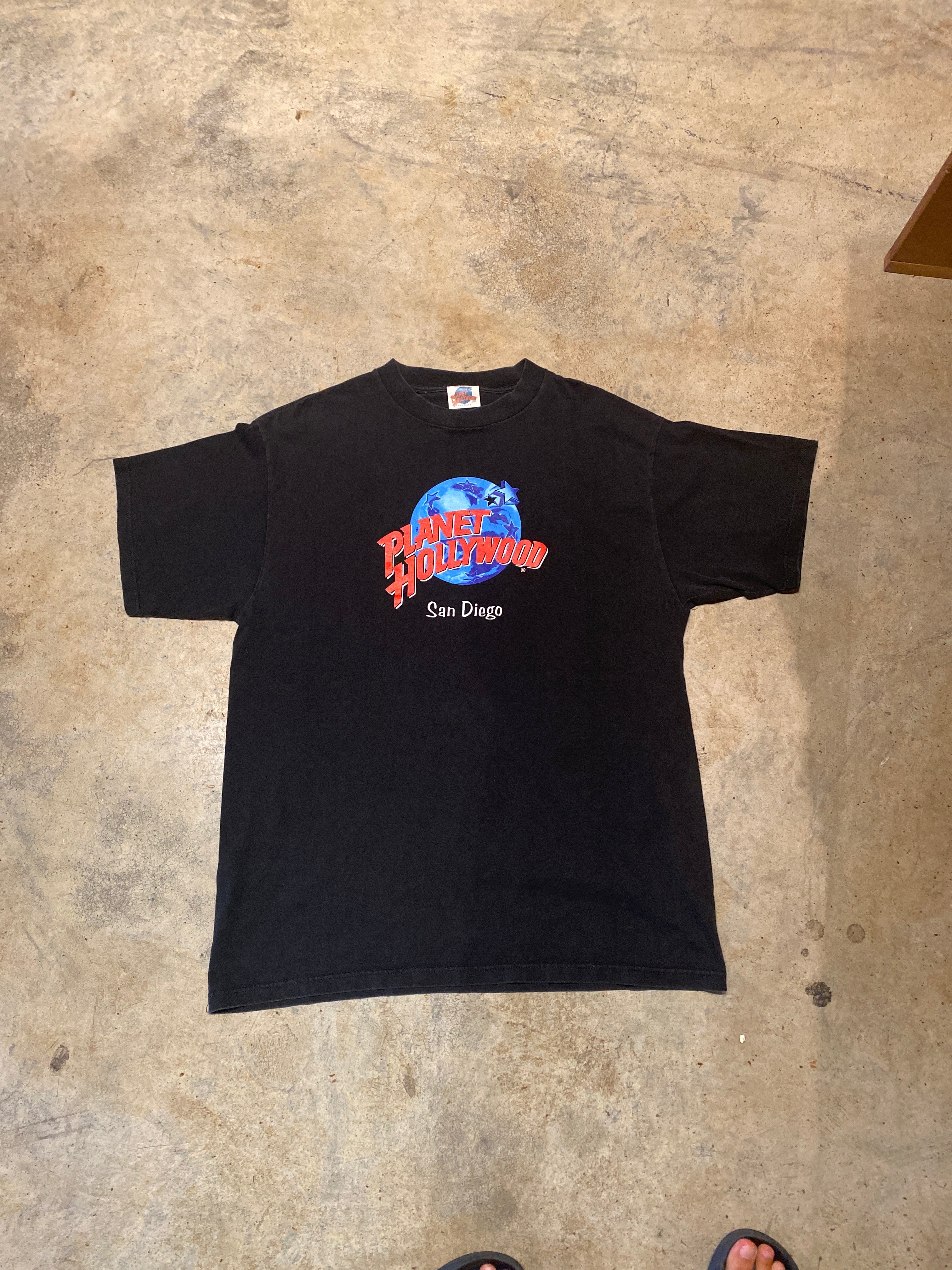 Planet Hollywood San Diego Made in USA Black Fade XLarge Shirt