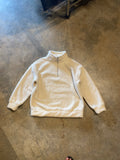 Unbranded White Fluffy Zip Sweater